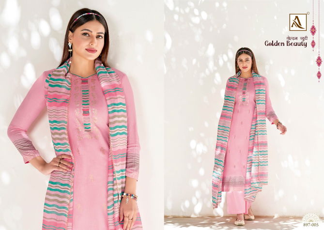 Alok Golden Beauty Casual Daily Wear Jam Cotton Printed Designer Dress Material Collection